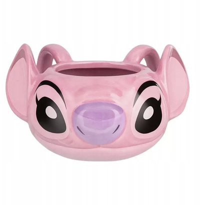 Filxhan qeramik Disney Angel, 450 ml, formë 3D, rozë