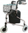 Rollator Reha Fund RF-611, 3 rrota, me frenë dore, gri e zezë