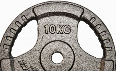 Disk peshe Eb Fit Hammertone, 10kg, fi28, gri
