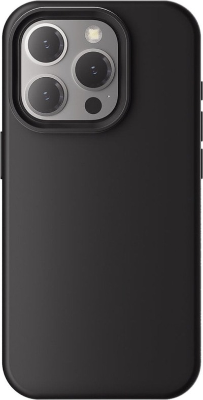 Mbulesë telefoni 4smarts Silicone Case Cupertino për iPhone 16 Pro, MagSafe, silikon, e zezë