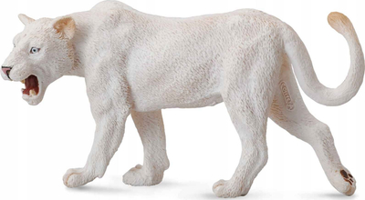 Figurinë Collecta White Lioness, luaneshë e bardhë, lodër koleksionuese