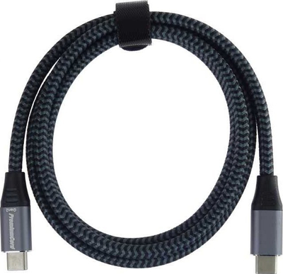 Кабел USB-C PremiumCord 3.2 Gen 2x2, 20 Gbit/s, 100W PD, црна