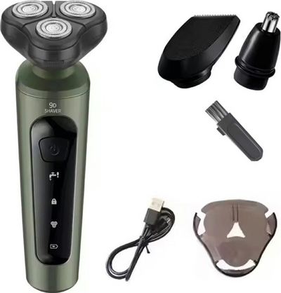 Makineri rroje DA235 9D Shaver, multifunksionale 4 në 1, karikim USB C, jeshile