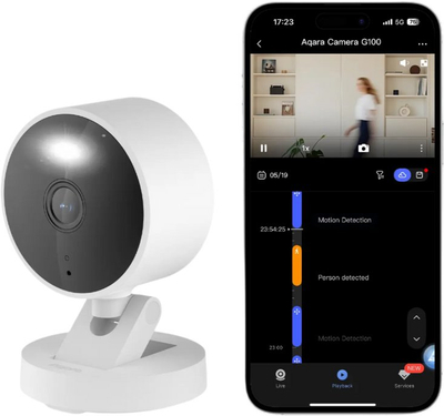 Kamerë sigurie Aqara Smart Home G100 CH C08D W, Full HD, Wi Fi, e bardhë