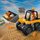 Set LEGO City Yellow Construction Wheel Loader, kamion ngarkues, i verdhë