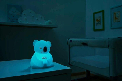 Dritë nate Chicco Sweet Lights Koala, ndricim i butë, portative, gri