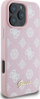 Mbrojtëse telefoni Guess Peony Script MagSafe, për iPhone 16 Pro 6.3", hardcase, rozë