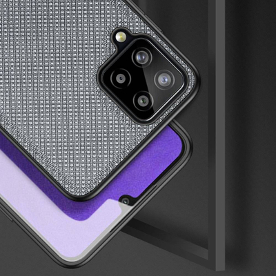 Kllëf telefoni Dux Ducis Fino për Samsung Galaxy A22 4G, najlon, mbështetje karikim pa tel, blu