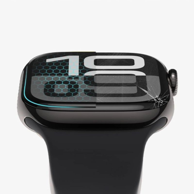 Заштита за екран за часовник Tech-Protect Hybrid Glass Fit+, 2 парчиња, Xiaomi Redmi Watch 5, црна