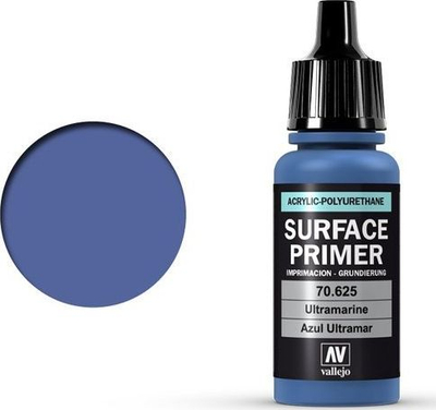 Primer akrilik Vallejo Polyurethane 70625, 17ml, blu ultramarine