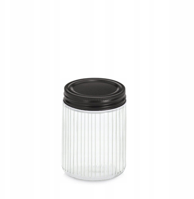 Тегла за складирање Zeller Present, 300 ml, метален капак, проѕирна