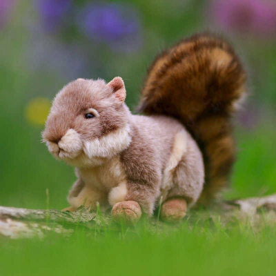 Lodër pelushi Animigos World of Nature Squirrel, ketër, gri