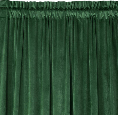 Perde Eurofirany Drape 371121, 140 x 250 cm, velvet, jeshile e errët