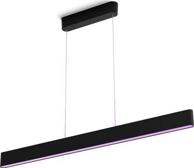 Lampë varëse inteligjente Philips Hue Ensis, 2x39W, me Bluetooth, e zezë