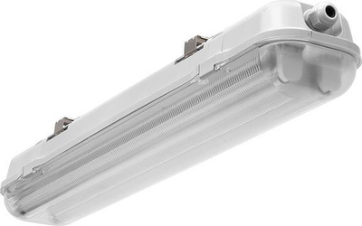 Llambë hermetike Kanlux Mah Plus-258-ABS / PC, 2x58W, G13, IP65, e hirtë