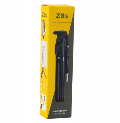 Selfie stick tripod ZS8, me telekomandë Bluetooth, i bardhë