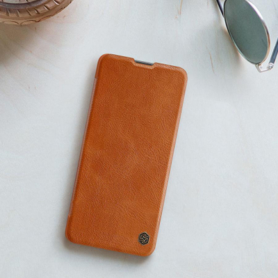 Këllëf telefoni Nillkin Qin për Xiaomi Poco X4 Pro 5G, me kapak palosës, me mbrojtje për kamerën, i zi