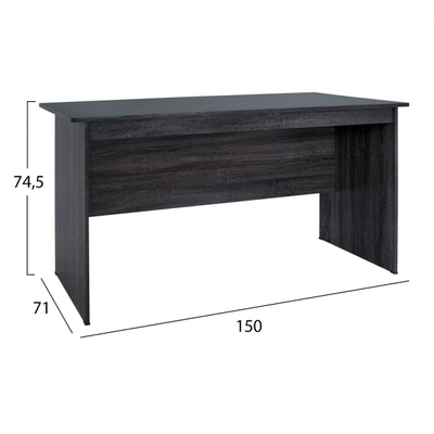 Tavolinë melamine 150×71×74.5 cm gri (HM2284.01), gri