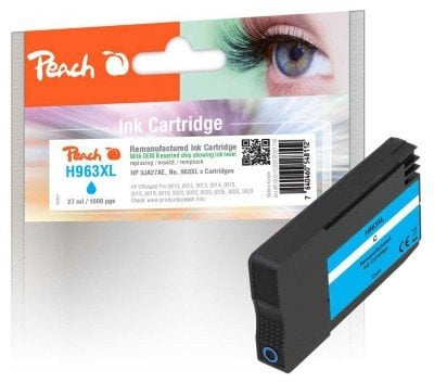 Patronë boje Peach 963XL Cyan, HC, për HP 3JA27AE, cian