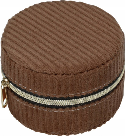 Kuti bizhuterish Home Styling Collection Corduroy, diametër 8 cm, korduroy, rozë