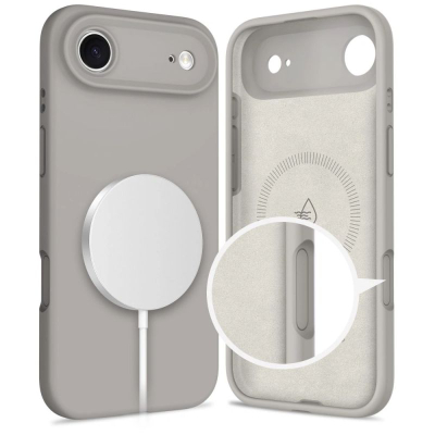 Mbulesë telefoni Tech-Protect Silicone MagSafe Air, për iPhone 17 Pro, silikon, gri