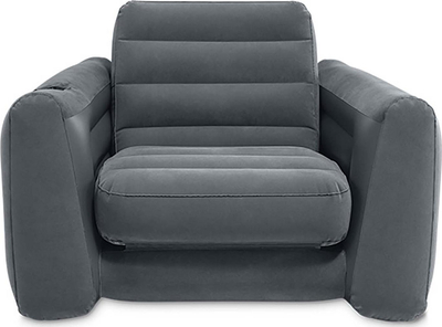 Karrige krevati Intex Pull-out Lounge Chair, 109 cm, vinyl, gri