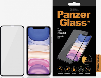 Xham mbrojtës PanzerGlass Tempered për iPhone XR/ 11 Case Friendly (2665), i zi 