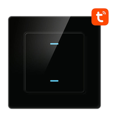 Çelës drite smart Avatto N-TS10-B2, WiFi TUYA, prekje, i zi