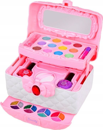 Set kozmetike për kalamaj Makeup Painting Beauty Case, valixhe, rozë