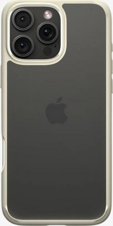 Mbrojtëse telefoni Spigen Crystal Hybrid, për iPhone 16 Pro Max 6.9", transparente, bezhë