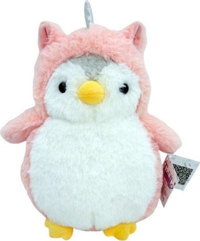 Lodër pelushi Tulilo Penguin Romek, 20cm, rozë