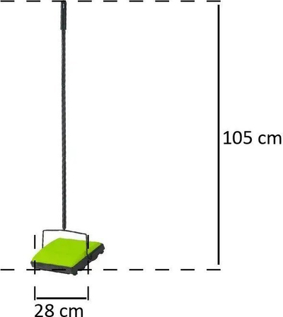 Fshesë mekanike Wenko 4857010100, pa korent, trup plastike, gri