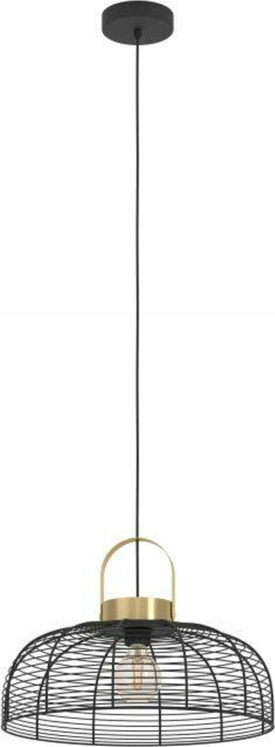 Llambë varëse EGLO Roundham, 45cm diametër, E27, e zezë me ari