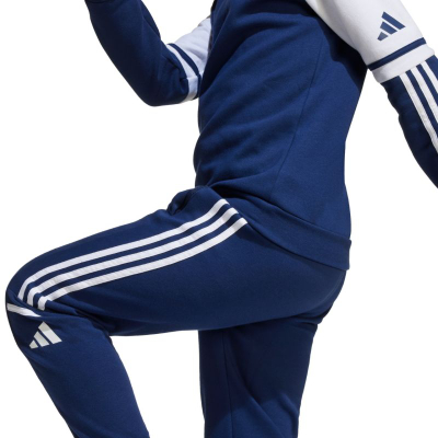 Тренинг панталони adidas Squadra 25 Jr JD4809, памук полиестер, џебови со патент, сина