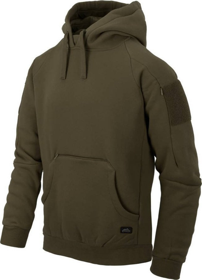 Bluzë me kapuç Helikon Urban Tactical Hoodie Kangaroo, me xhep kanguru, madhësia S, jeshile ulliri