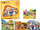 Puzzle set Leantoys 4 Stinët, 4 në 1, 72 copa, shumëngjyrësh