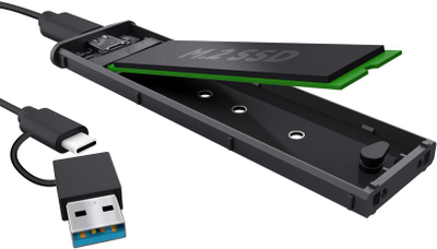 Kuti eksterne për SSD M.2 Trust 25806, USB C, alumini, gri