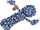 Lodër për qen Zolux Blue Flower Little Man, 22cm, blu