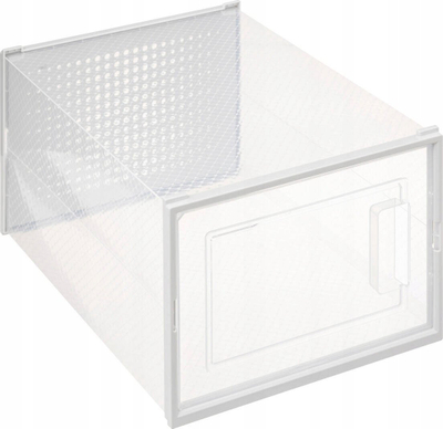 Kuti ruajtëse këpucësh 5five Stak L, plastike, transparente