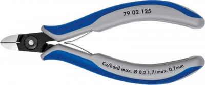 Prerëse anësore precize Knipex Electronics, çelik i farkëtuar, doreza ergonomike, shumëngjyrëshe