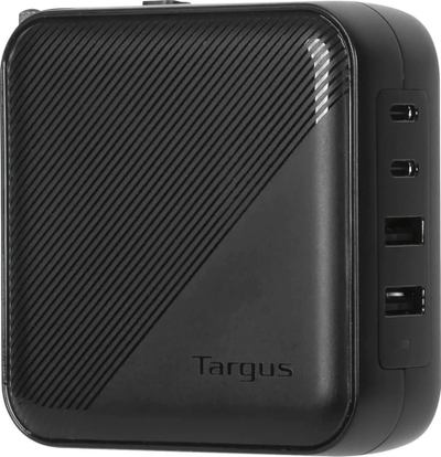 Karikues muri Targus 100W GaN, 2x USB C, 2x USB A, i zi