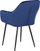 Set karrigesh për ngrënie WELLSTON Velvet, 2 copë, metal, blu e errët