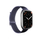 Rrip dore Puro Sport për Apple Watch, 44-49mm, tekstil, blu e errët