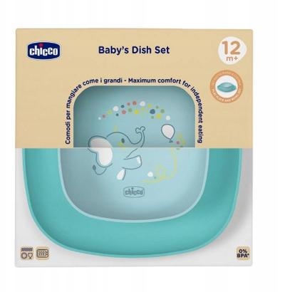 Set pjata për kalamoj Chicco, 12m+, 2 copë, blu