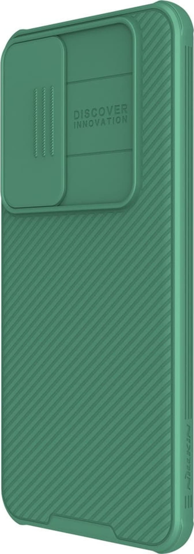 Mbrojtëse telefoni Nillkin CamShield Pro për Samsung Galaxy S24, me kapak kamere që rrëshqet, PC + TPU, jeshile