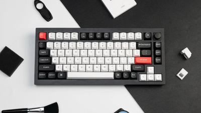 Tastierë mekanike Keychron Q1 HE Wireless, 75%, RGB, Carbon Black