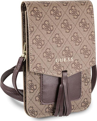 Çantë telefoni Guess 4G Uptown Wallet Phone Bag, lëkurë eko, kafe