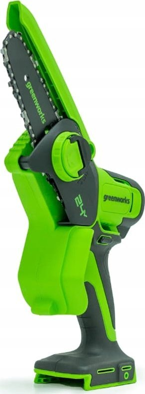 Sharrë zinxhiri dore Greenworks G24MCS10, 24V, shufër 100mm, jeshile