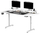 Tavolinë gaming Ultradesk Highlander XXL, me lartësi elektrike, 160cm, e bardhë