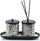 Set difuzer me aromë dhe qiri Pantera, 23x9x9cm, leopard, e zezë
